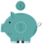 Piggybank showing good savings habit.